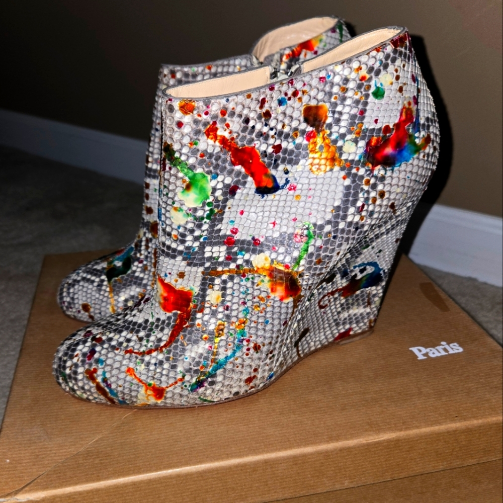 Christian Louboutin Wedge Booties